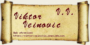 Viktor Veinović vizit kartica